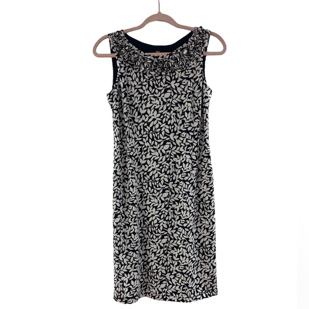 JBS black white printed dress S